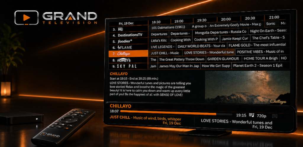 TV GRAND TV interface